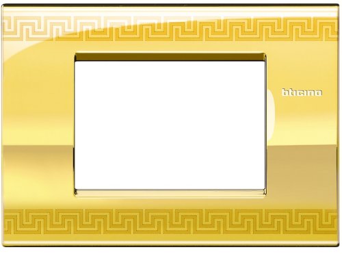 Рамка прямоугольная Legrand BTicino LivingLight 3 мод Орнамент  картинка